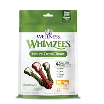 WHIMZEES Wellness Brushzees Dog Dental Treats, Natural Chews