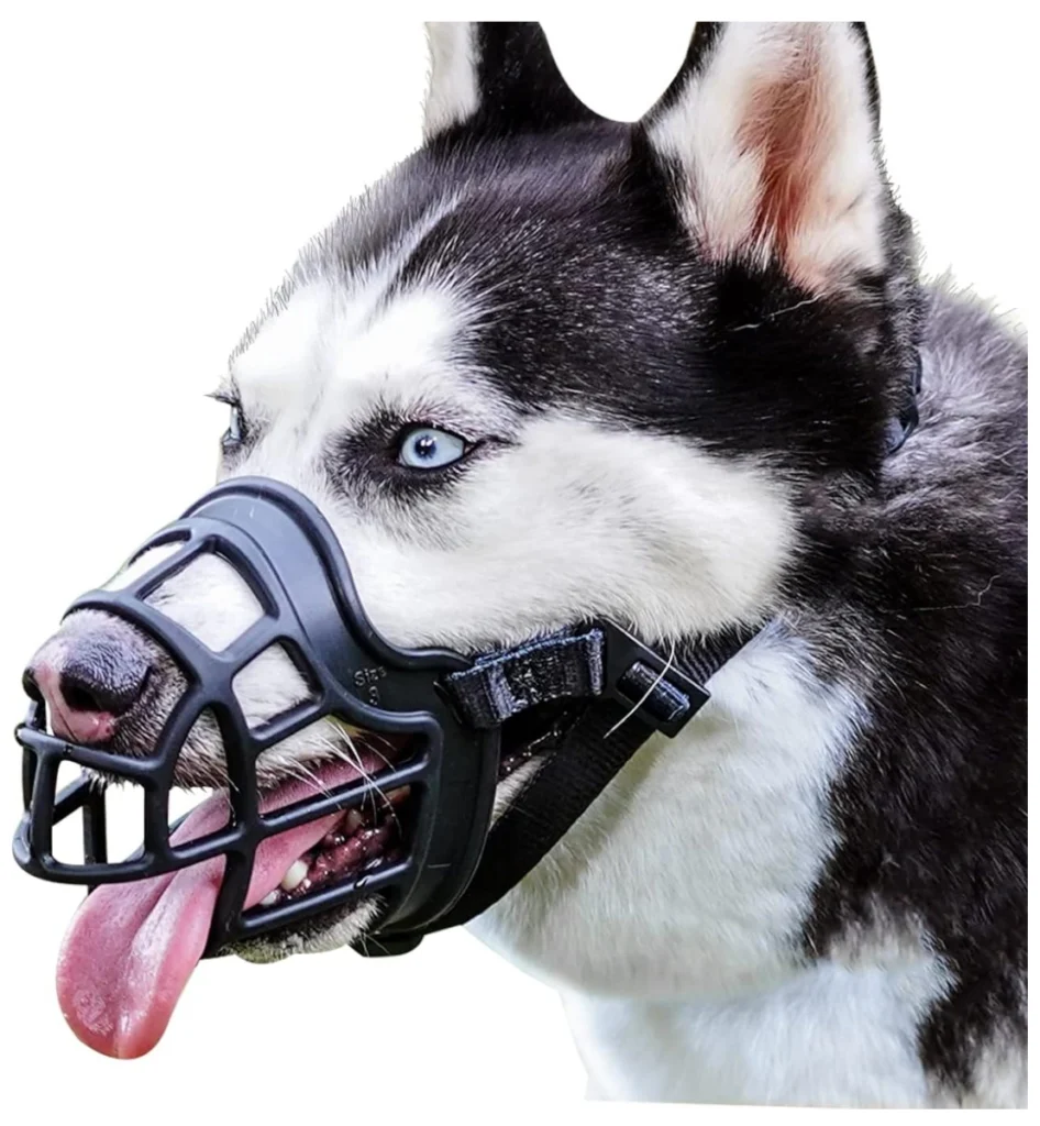 BARKLESS Dog Muzzle, Basket Muzzle Anti Biting Chewing