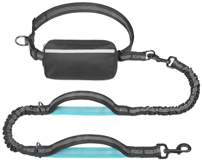 iYoShop Hands Free Dog Leash with Zipper Pouch