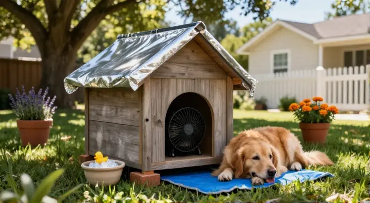How to keep a doghouse cool in summer